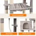 GOOPAWS Cat Tree Tower with Hammock, Faux Fur Cat Furniture, 63 Inch image thumbnail 4