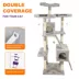 GOOPAWS Multi-Level Cat Tree Tower, Faux Fur Cat Furniture, 73 Inch image thumbnail 3