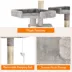 GOOPAWS Multi-Level Cat Tree Tower, Faux Fur Cat Furniture, 73 Inch image thumbnail 5