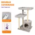 GOOPAWS Faux Fur Cat Tree Tower with Top Perch, 41 Inch image thumbnail 3