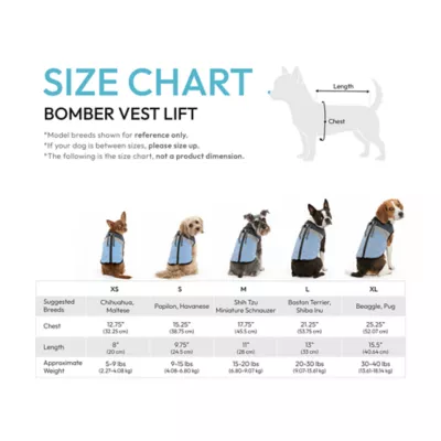 Gooby Bomber Dog Vest Lift Padded Support Harness with Lift Handle - Image 6