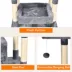 GOOPAWS Multi-Level Cat Tree Tower, Faux Fur Cat Furniture, 66 Inch image thumbnail 4