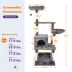 GOOPAWS Multi-Level Cat Tree Tower, Faux Fur Cat Furniture, 66 Inch image thumbnail 6