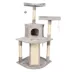 GOOPAWS 3 Tier Cat Tree Tower, Faux Fur Cat Furniture, 50 Inch image thumbnail 1