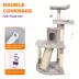 GOOPAWS 3 Tier Cat Tree Tower, Faux Fur Cat Furniture, 50 Inch image thumbnail 3