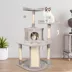 GOOPAWS 3 Tier Cat Tree Tower, Faux Fur Cat Furniture, 50 Inch image thumbnail 7