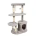 GOOPAWS Faux Fur Cat Tree Tower with Top Perch, 48 Inch image thumbnail 2