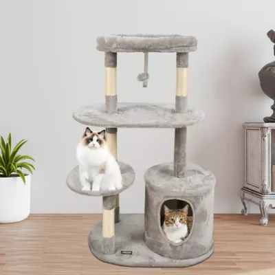 GOOPAWS Faux Fur Cat Tree Tower with Top Perch, 48 Inch - Image 7