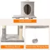 GOOPAWS Cat Tree Tower with Condo, Faux Fur Cat Furniture, 58 Inch image thumbnail 4