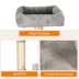 GOOPAWS Cat Tree Tower with Condo, Faux Fur Cat Furniture, 58 Inch image thumbnail 5