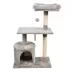 GOOPAWS Faux Fur Cat Tree Tower with Top Perch, 38 Inch image thumbnail 1