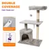 GOOPAWS Faux Fur Cat Tree Tower with Top Perch, 38 Inch image thumbnail 3