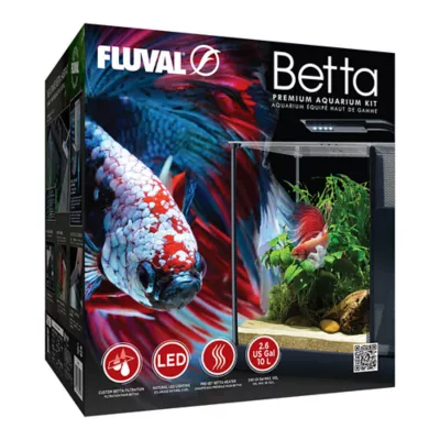 Fluval® Betta Premium Fish Tank Aquarium Starter Kit - 3.65 US Gallons / 13.8 Liters - Image 1