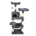 GOOPAWS Multi-Level Cat Tree Tower, Faux Fur Cat Furniture, 57 Inch image thumbnail 1