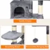 GOOPAWS Multi-Level Cat Tree Tower, Faux Fur Cat Furniture, 57 Inch image thumbnail 4