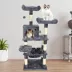 GOOPAWS Multi-Level Cat Tree Tower, Faux Fur Cat Furniture, 57 Inch image thumbnail 7