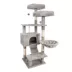 GOOPAWS Cat Tree Tower with Hammock, Faux Fur Cat Furniture, 57 Inch image thumbnail 1