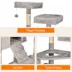 GOOPAWS Cat Tree Tower with Hammock, Faux Fur Cat Furniture, 57 Inch image thumbnail 5