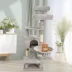 GOOPAWS Cat Tree Tower with Hammock, Faux Fur Cat Furniture, 57 Inch image thumbnail 7
