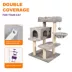 GOOPAWS Faux Fur Cat Tree Tower with Top Perch, 43 Inch image thumbnail 3
