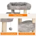 GOOPAWS Faux Fur Cat Tree Tower with Top Perch, 43 Inch image thumbnail 5