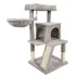 GOOPAWS Cat Tree Tower with Basket, Faux Fur Cat Furniture, 38 Inch image thumbnail 1