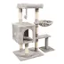 GOOPAWS Cat Tree Tower with Condo & Basket, Faux Fur Cat Furniture, 37 Inch image thumbnail 2