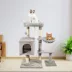 GOOPAWS Cat Tree Tower with Condo & Basket, Faux Fur Cat Furniture, 37 Inch image thumbnail 7