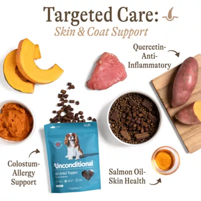 Unconditional Skin and Allergy Support Adult Dry Dog Food Topper - Tuna - Image 3