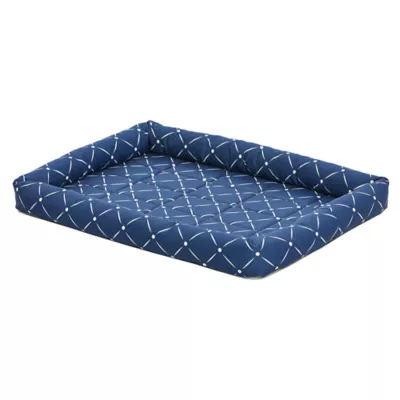 Midwest® QuietTime Ashton Bolster Bed For Pets, Machine Washable & Dryable, Blue - Image 2