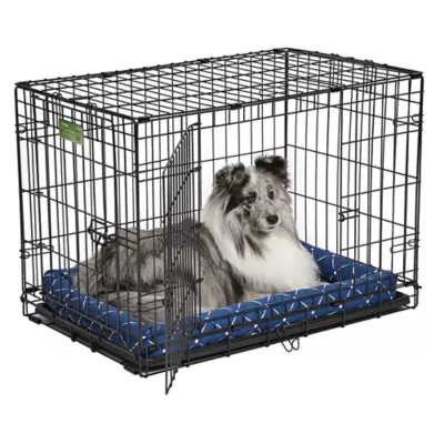 Midwest® QuietTime Ashton Bolster Bed For Pets, Machine Washable & Dryable, Blue - Image 3