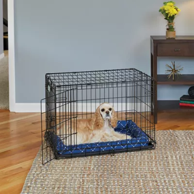 Midwest® QuietTime Ashton Bolster Bed For Pets, Machine Washable & Dryable, Blue - Image 4