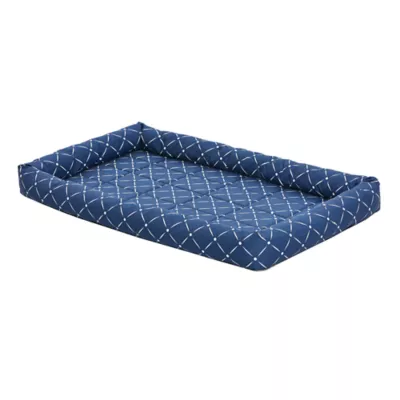 Midwest® QuietTime Ashton Bolster Bed For Pets, Machine Washable & Dryable, Blue - Image 2