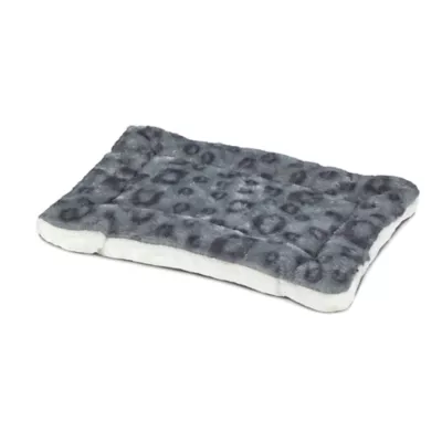 Midwest® QuietTime Reversible & Machine Washable Spotted Pet Bed W/ Ultra-Soft Synthetic Fur, Grey - Image 2