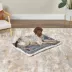Midwest® QuietTime Reversible & Machine Washable Spotted Pet Bed W/ Ultra-Soft Synthetic Fur, Grey image thumbnail 4