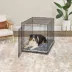 Midwest® QuietTime Reversible & Machine Washable Spotted Pet Bed W/ Ultra-Soft Synthetic Fur, Grey image thumbnail 6