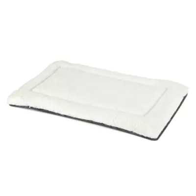 Midwest® QuietTime Reversible & Machine Washable Spotted Pet Bed W/ Ultra-Soft Synthetic Fur, Grey - Image 3