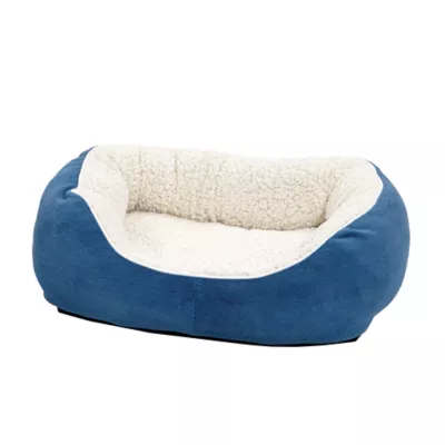 Midwest® QuietTime Cuddle Bed For Pets, Durable & Machine Washable Dual-Cushioned Bed, Blue - Image 1