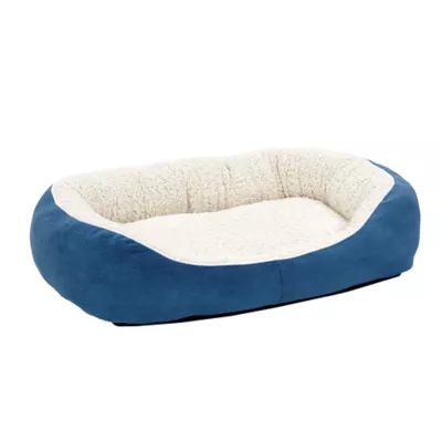 Midwest® QuietTime Cuddle Bed For Pets, Durable & Machine Washable Dual-Cushioned Bed, Blue - Image 1