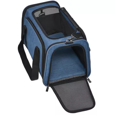 Midwest® Duffy Expandable Pet Carrier W/ Expandable Sides & Multiple Access Points, Blue - Image 2
