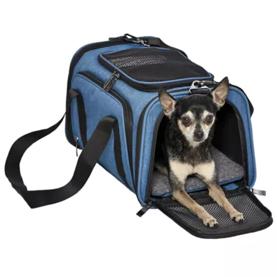 Midwest® Duffy Expandable Pet Carrier W/ Expandable Sides & Multiple Access Points, Blue - Image 3