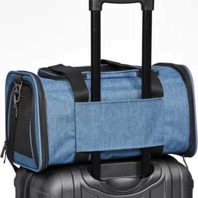 Midwest® Duffy Expandable Pet Carrier W/ Expandable Sides & Multiple Access Points, Blue - Image 4