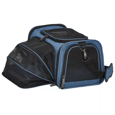Midwest® Duffy Expandable Pet Carrier W/ Expandable Sides & Multiple Access Points, Blue - Image 5