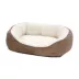 Midwest® QuietTime Cuddle Bed For Pets, Durable & Machine Washable Dual-Cushioned Bed, Tan image thumbnail 1