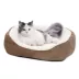 Midwest® QuietTime Cuddle Bed For Pets, Durable & Machine Washable Dual-Cushioned Bed, Tan image thumbnail 2