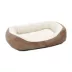 Midwest® QuietTime Cuddle Bed For Pets, Durable & Machine Washable Dual-Cushioned Bed, Tan image thumbnail 1