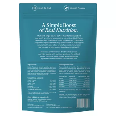 Unconditional Immunity and Gut Support Adult Dry Dog Food Topper - Beef - Image 2