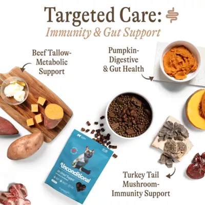 Unconditional Immunity and Gut Support Adult Dry Dog Food Topper - Beef - Image 3