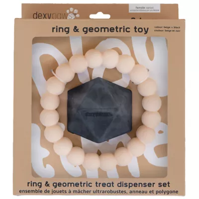 Dexypaws Chew Master Ring Toy Set, Durable Dog Chew Toys - Image 1