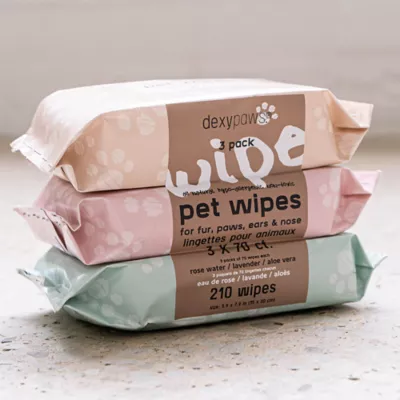 Dexypaws Aloe Pet Cleansing Wipes, Grooming Wipes for Dogs & Cats, 3 Pack - Image 6